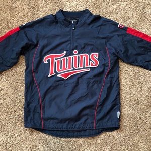 Minnesota Twins Quarter Zip Windbreaker Jacket